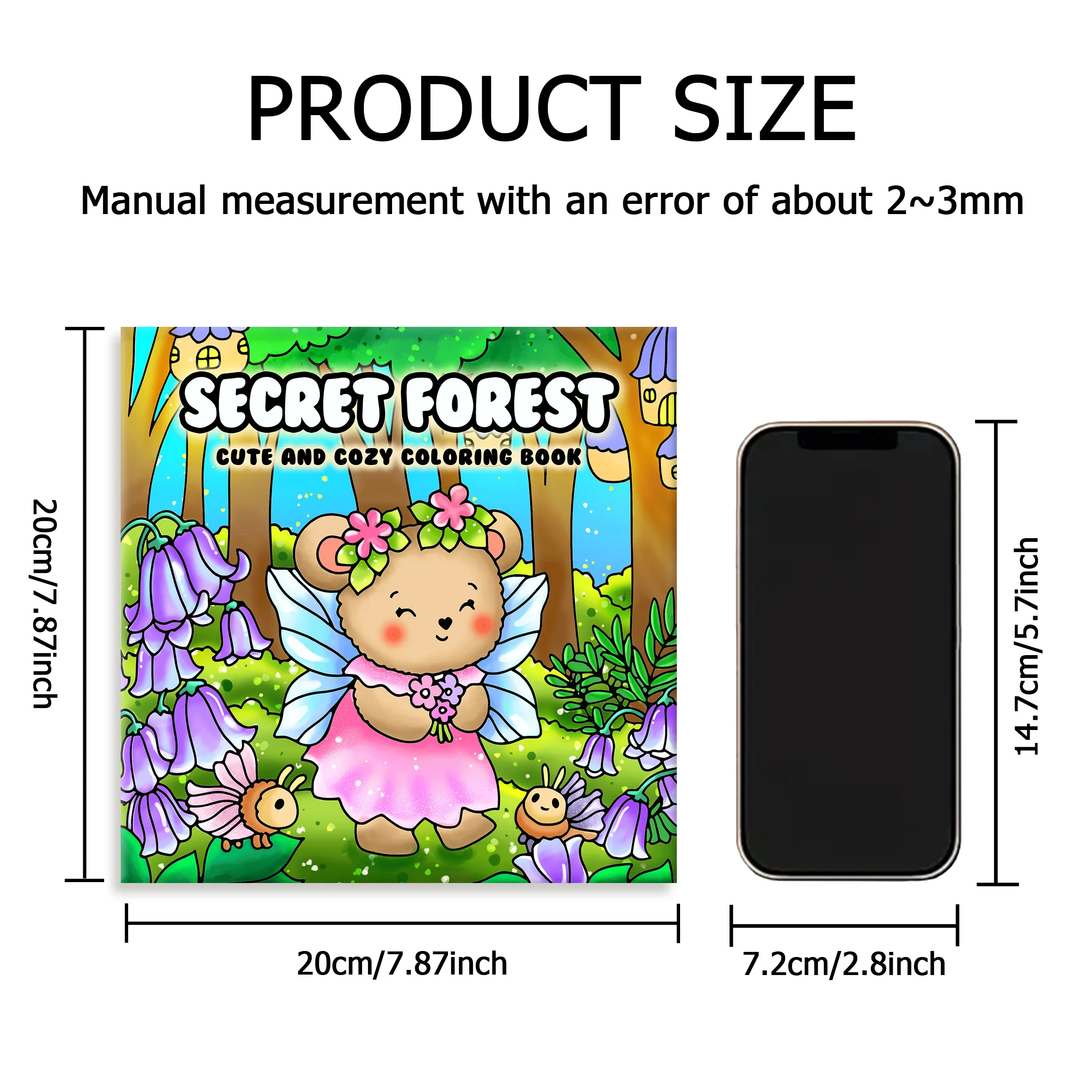 SECRET FOREST Bold-easy Patterns Coloring Book for Adults Cute Drawing Book Perfect Gift for Party and Birthday