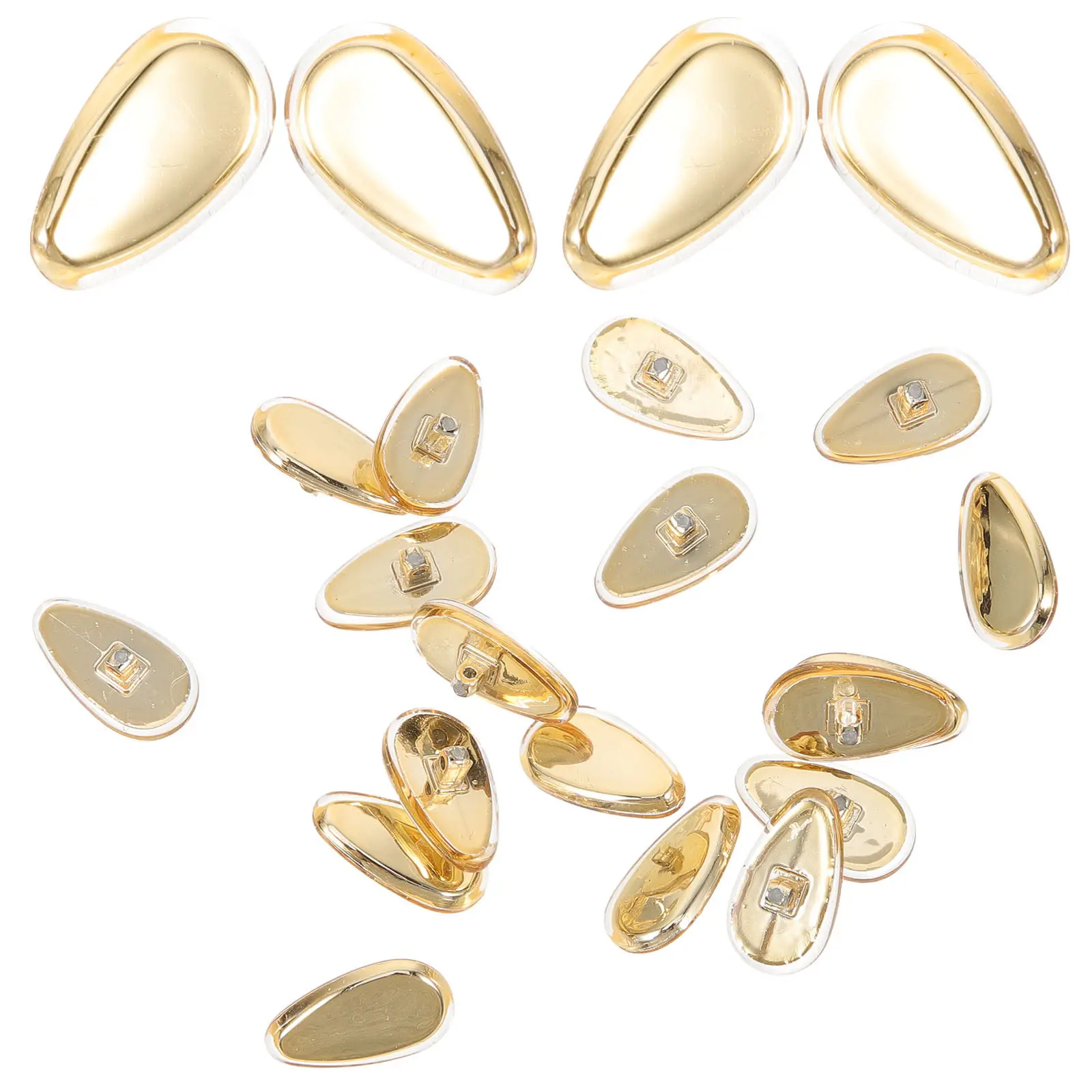 

20 шт. накладок на носоупоры для очков, многоразовые, нескользящие, из высококачественного материала, прочные, долговечные, обеспечивающие надежную защиту при длительном использовании