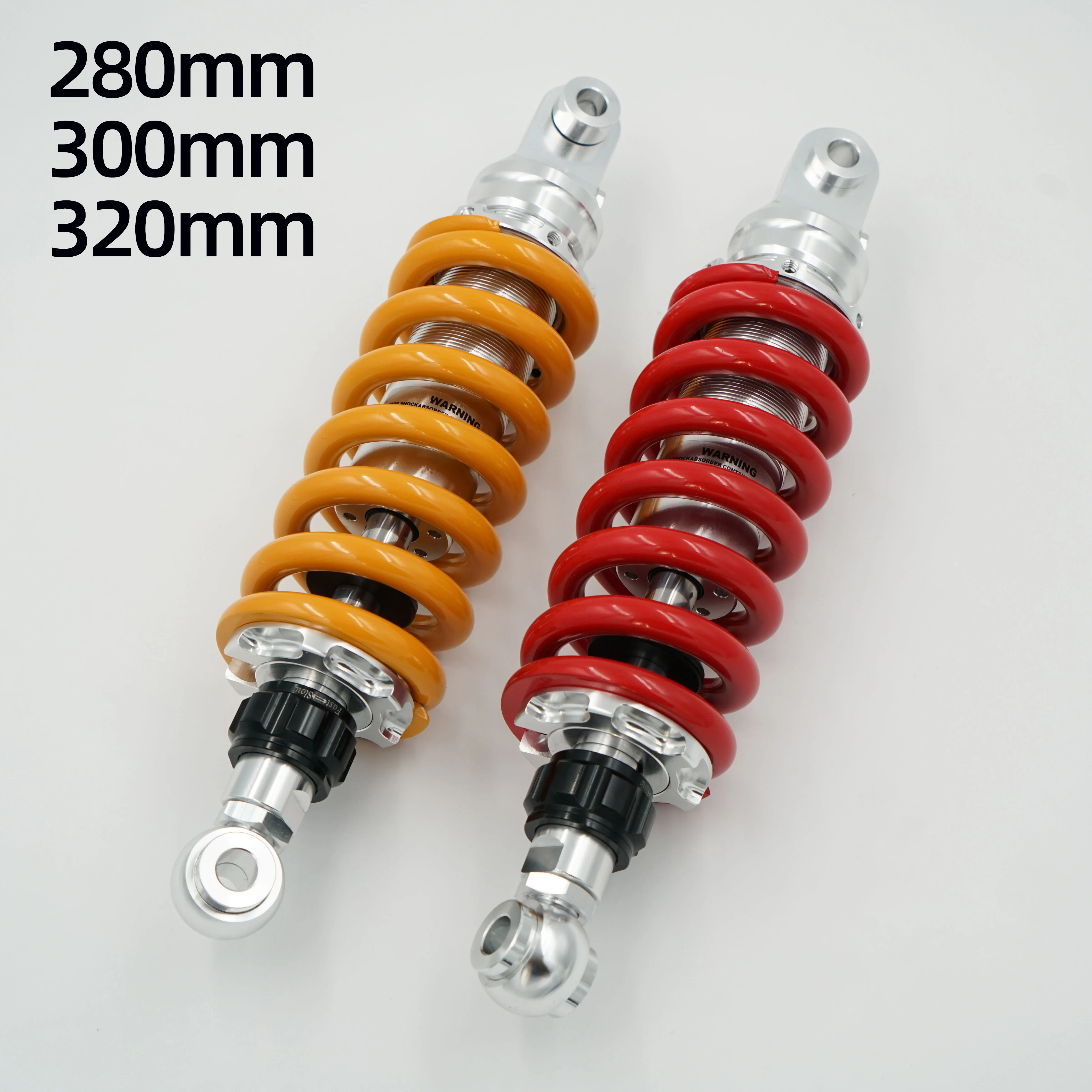 Spring 12mm 280mm 300mm 320mm Rear Shock For Yamaha XTZ125 FJR1300 XR250 NC750D haojueNK150 DR150s kawasakiEX6n  Leoncino250/500