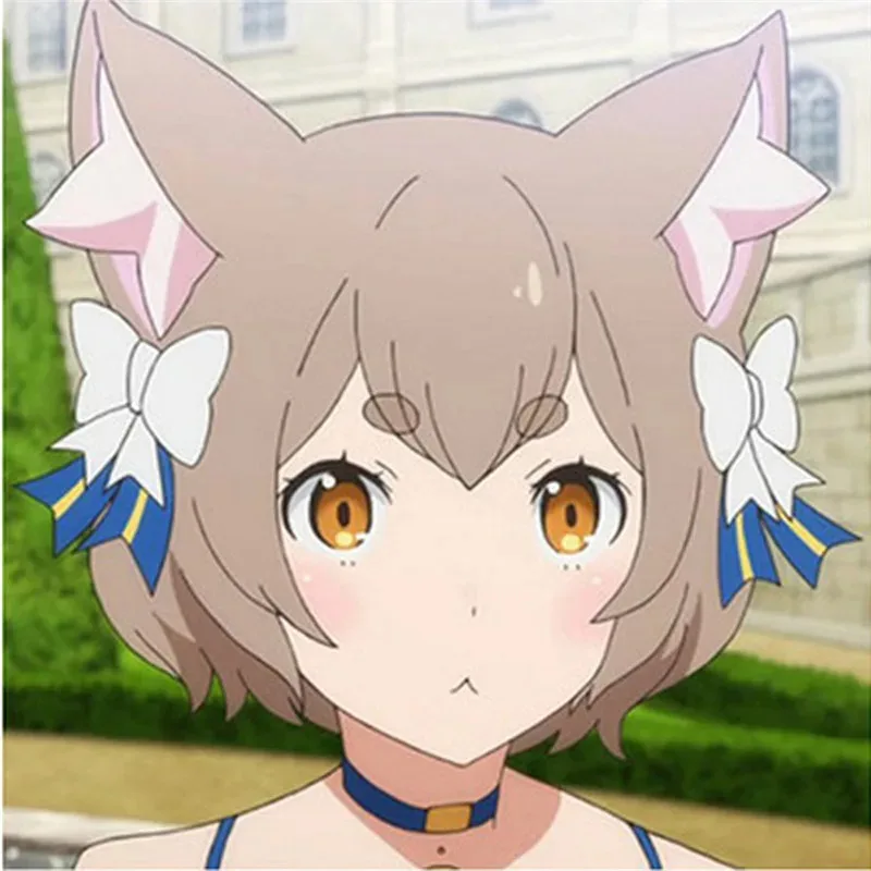 NewFelix Argyle Cosplay Wig Re:Zero Kara Hajimeru Isekai Seikatsu Felix Argyle Anime Synthetic Hair Cosplay Wigs +Ears +Cap+Trac