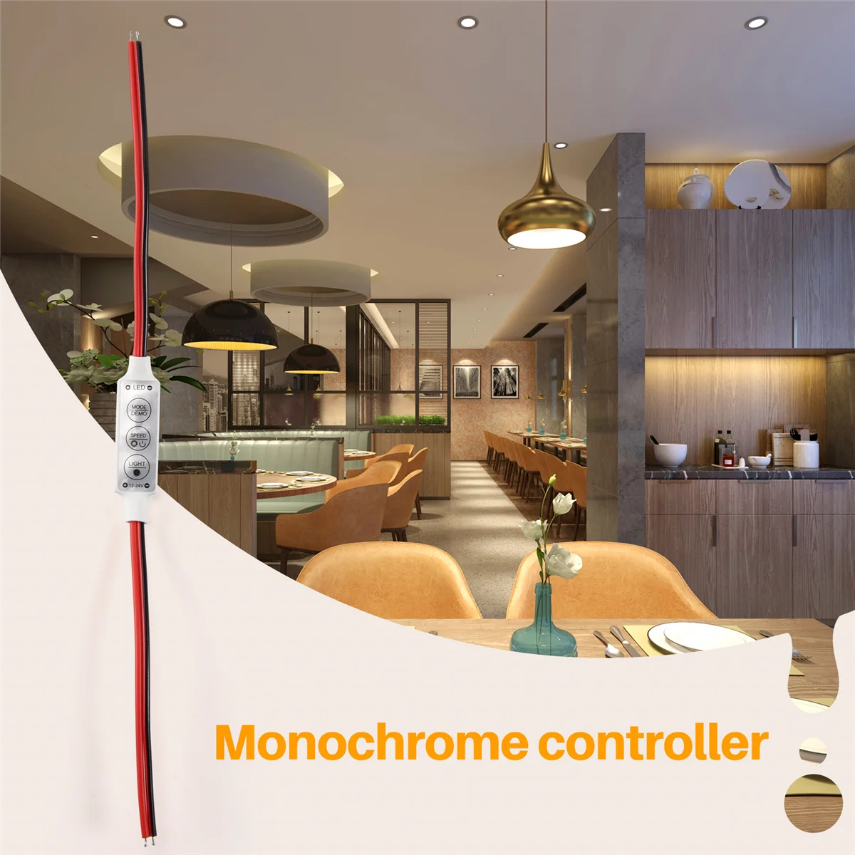 LED Dimmer 12A 12V-24V for LED Strips Monochrome Controller