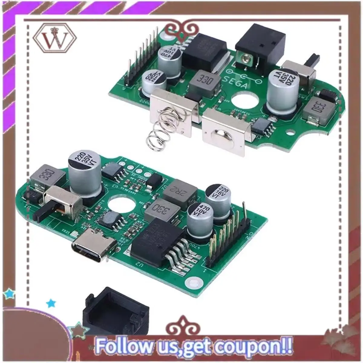 ABBG-For Sega Game Gear اللوحات الأم وUSB ولوحات الصوت طقم إصلاح شامل C