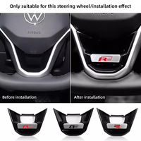 R-Line Emblem Car Steering Wheel Decoration Cover Accessories For VW GTI Polo Golf Passat Tiguan Arteon Touareg Taigo Caddy
