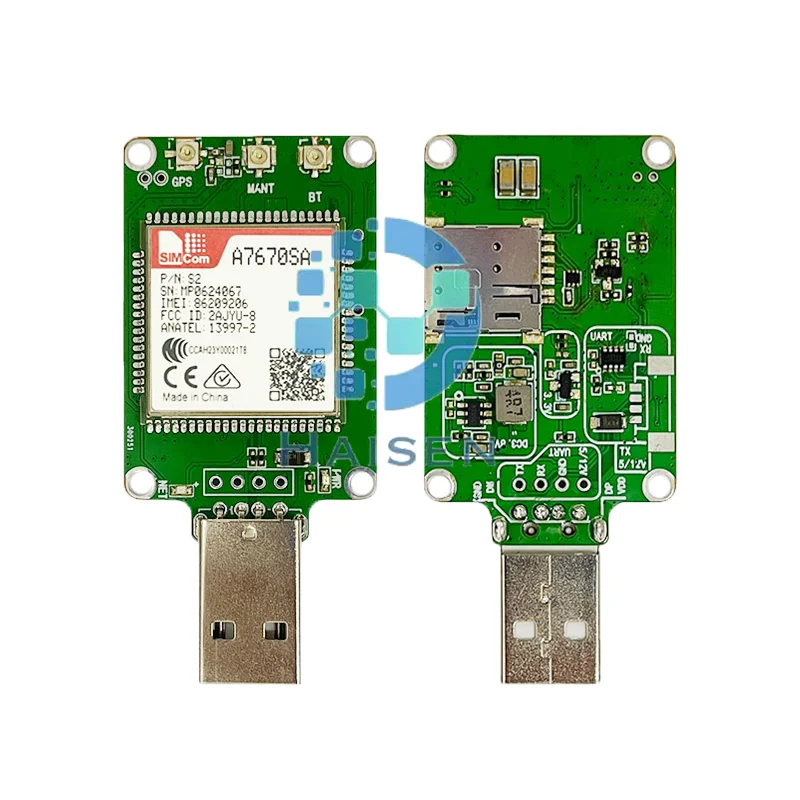 HAISEN SIMCOM A7670SA USB Dongle A7670SA-Dongle A7670SA Core Board LTE CAT1+2G+GPS A7670