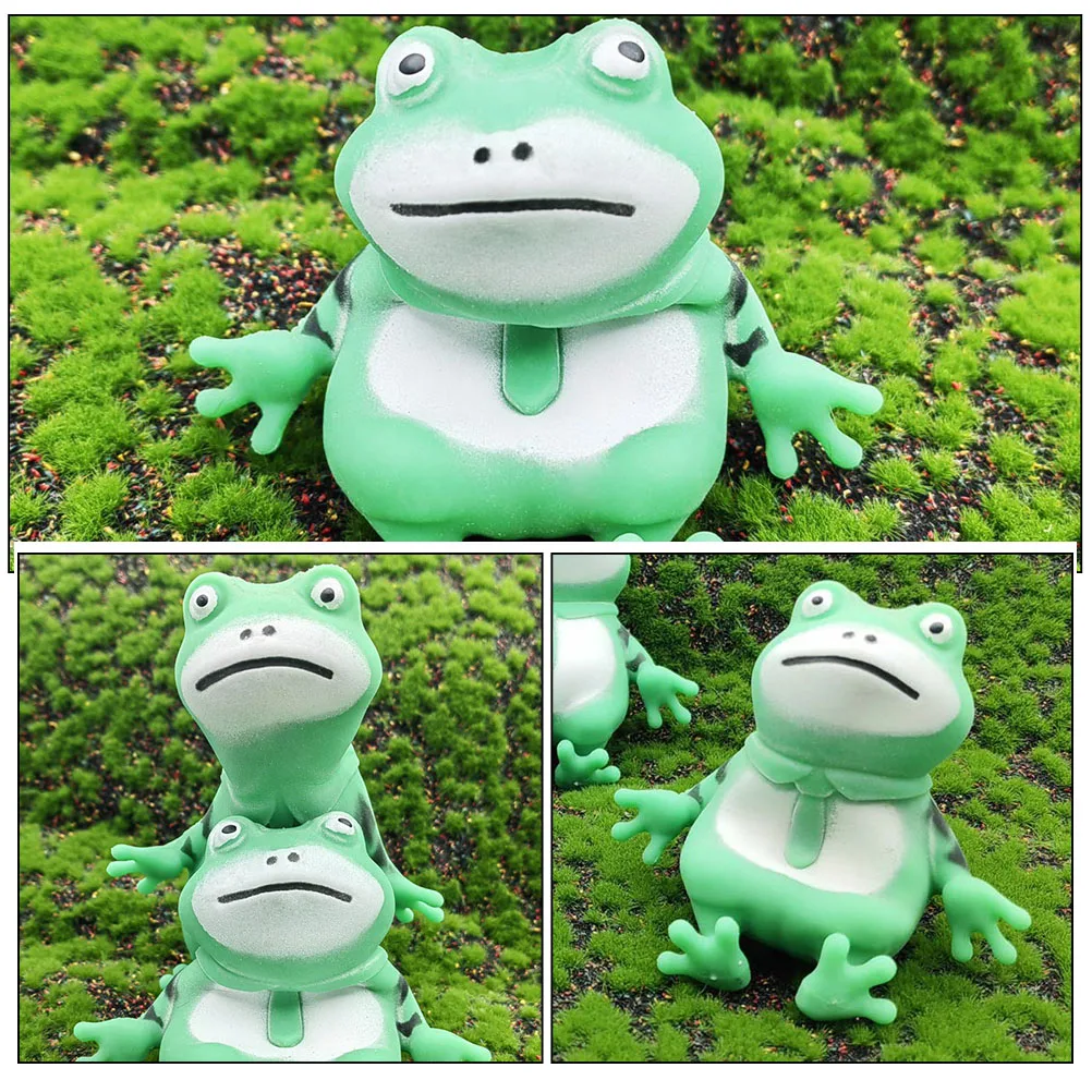 Animal Squeeze Toy Hand Relaxing Toy Food Play Toy Lifelike Frog Squeezing Toy Funny Decompression Gorilla Slow Splash piggy