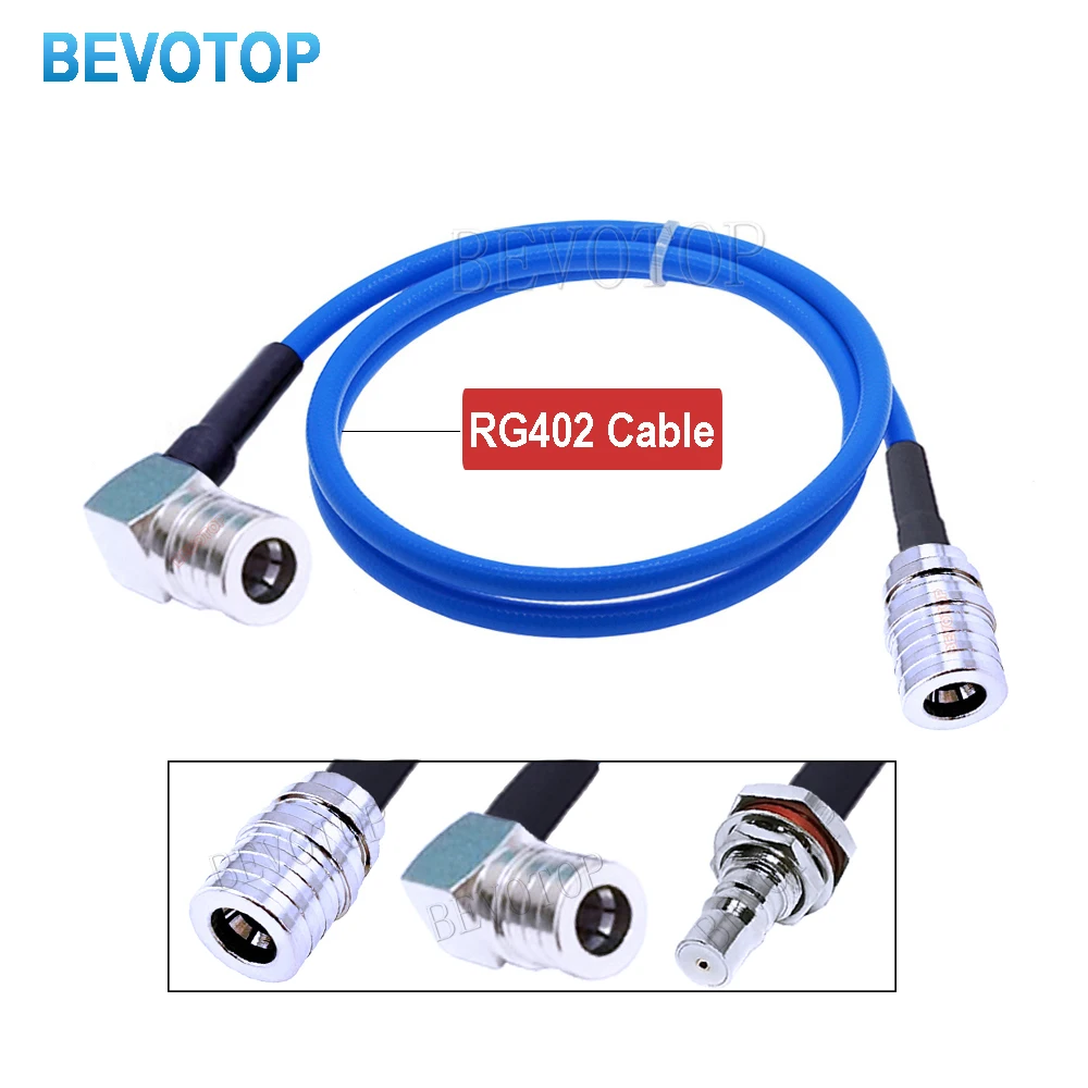 BEVOTOP RG402 Cable QMA Male Plug Connetor Semi Flexible RG-402 141 Pigtail 50 Ohm High Quality High Frequency Test Cable Line