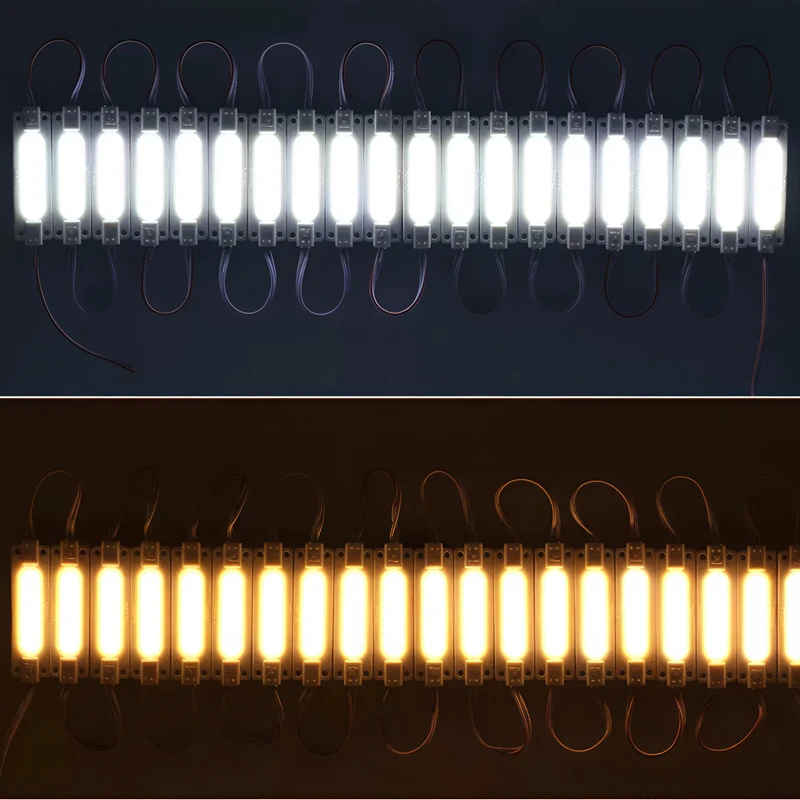 20PCS COB 6LED DC24V LED Module 2W Truck Side Marker Indicator Light Super Bright For Bus Lorry Trailer Warning Lamp