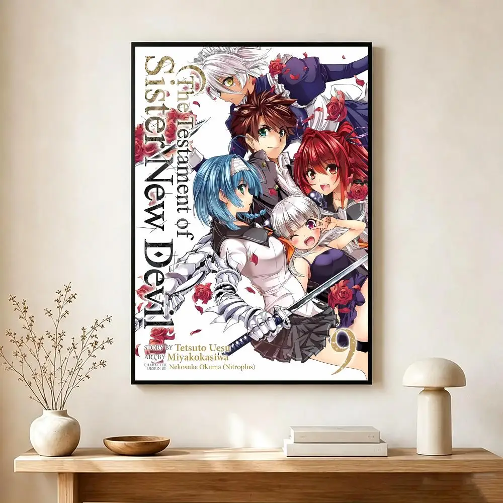Fantasy Anime T-The Testament Of Sister New Devil Poster Wall Art Print Decorative Mural Home Decor Gift Unframed