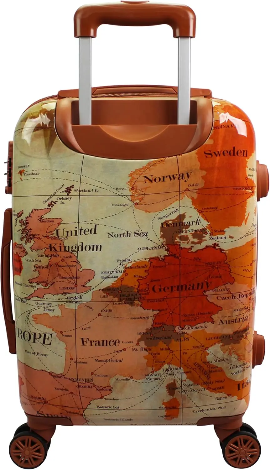 Europe 20-Inch Carry-On Expandable Spinner Luggage with TSA Lock