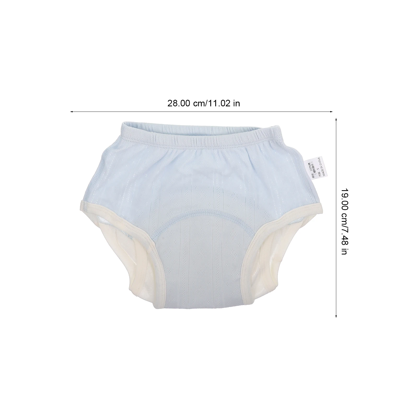 2 pçs respirável calças de treinamento do bebê algodão potty treinamento roupa interior à prova de vazamento calças de fraldas para crianças meninos meninas