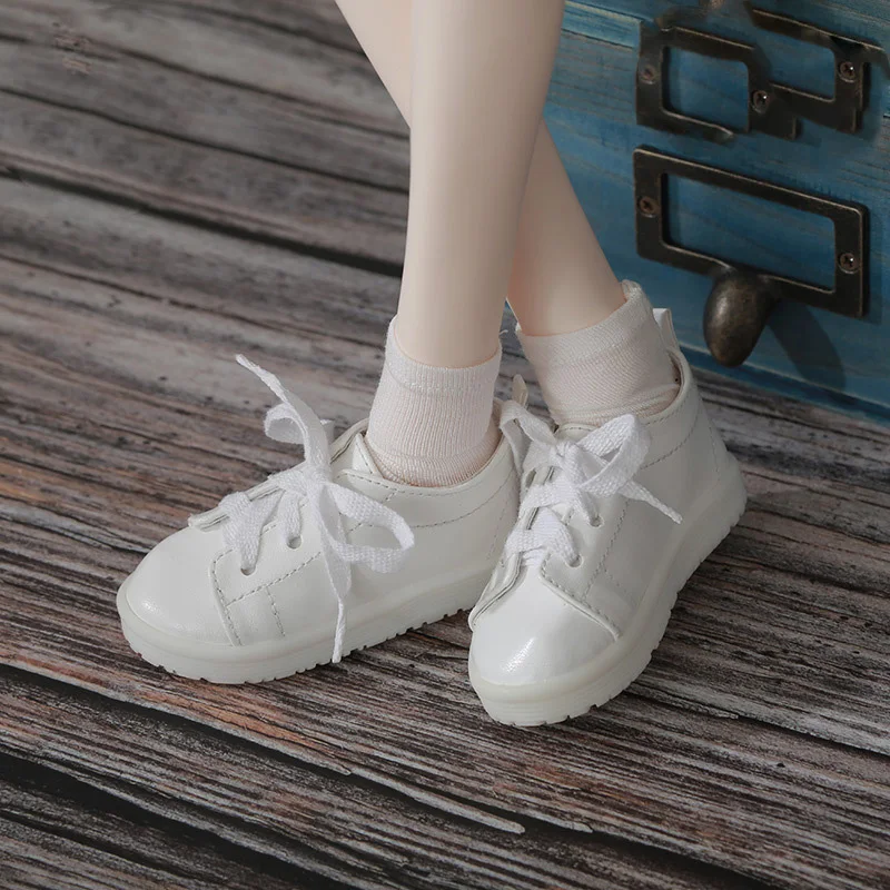 

BJD Doll shoes suitable for 1-3 size SD fashion casual white canvas shoes doll accessories