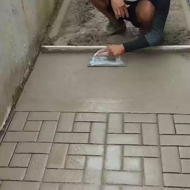 Heavy Duty Steel Cement Imprint Mold Vintage Pattern Concrete Floor Stamping Tool Anti-slip Surface  Garden Path Courtyard JJ501