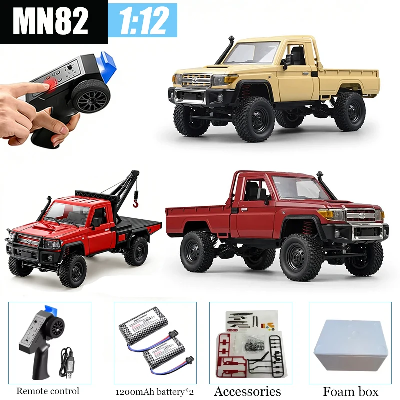 

Радиоуправляемая модель внедорожника MN82 MN82 Pro 82T, масштаб 1:12, полноприводная, имитация Toyota LC79, RC-модель, игрушка, радиоуправляемая машинка.