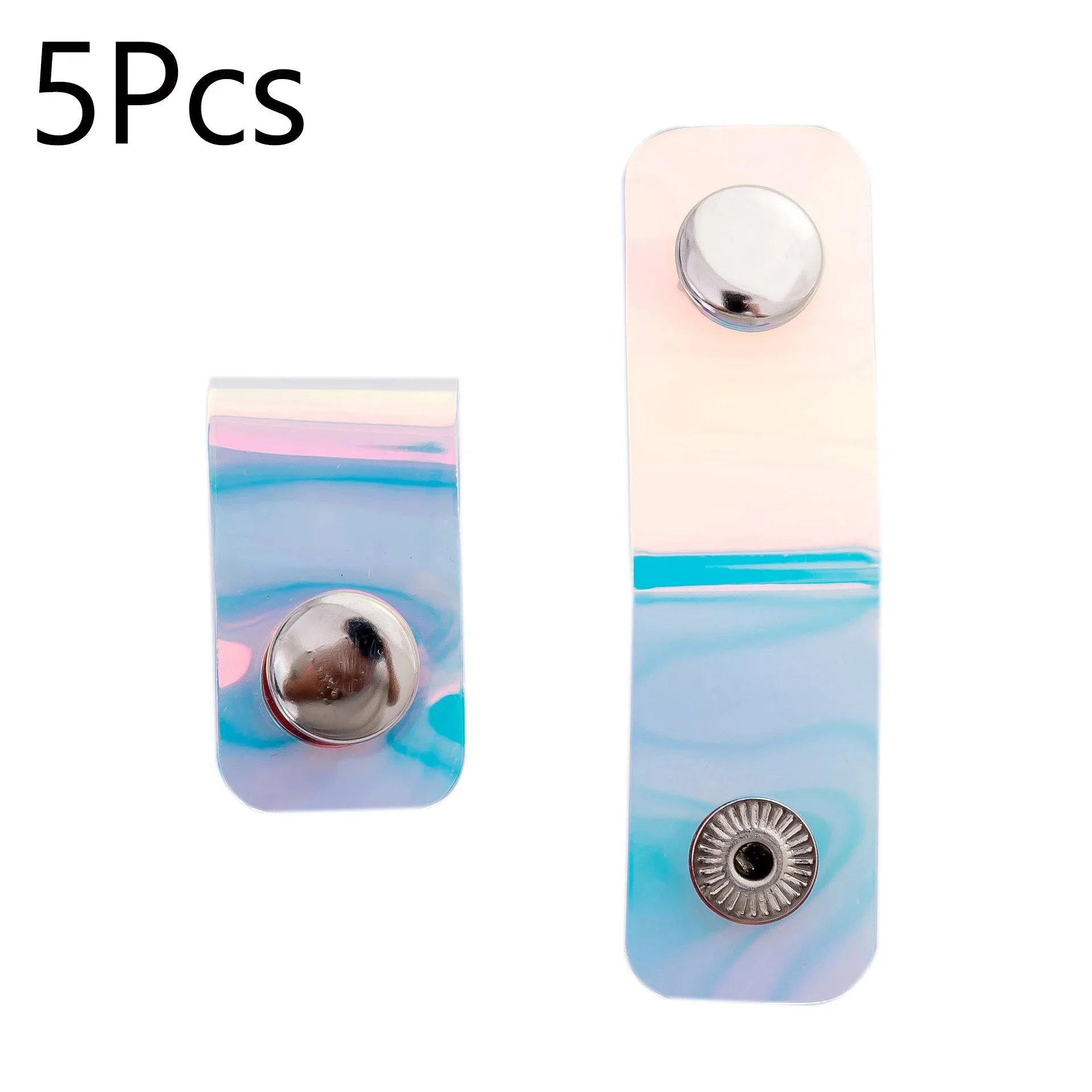 5Pcs Laser Transparent Cable Clip Earphone Cord Data Cable Winder Protector Charger Cable Holder Buckles Organizer20262026
