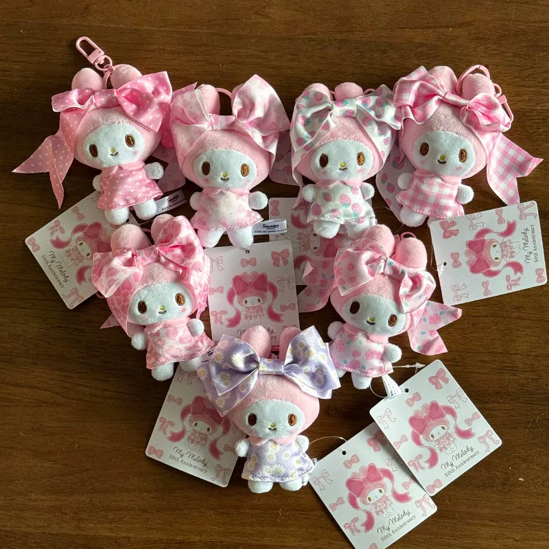 

Kawaii мультфильм аниме Sanrio милый брелок My Melody 50th Anniversary рюкзак кулон украшение игрушка подарок на день рождения для девочки