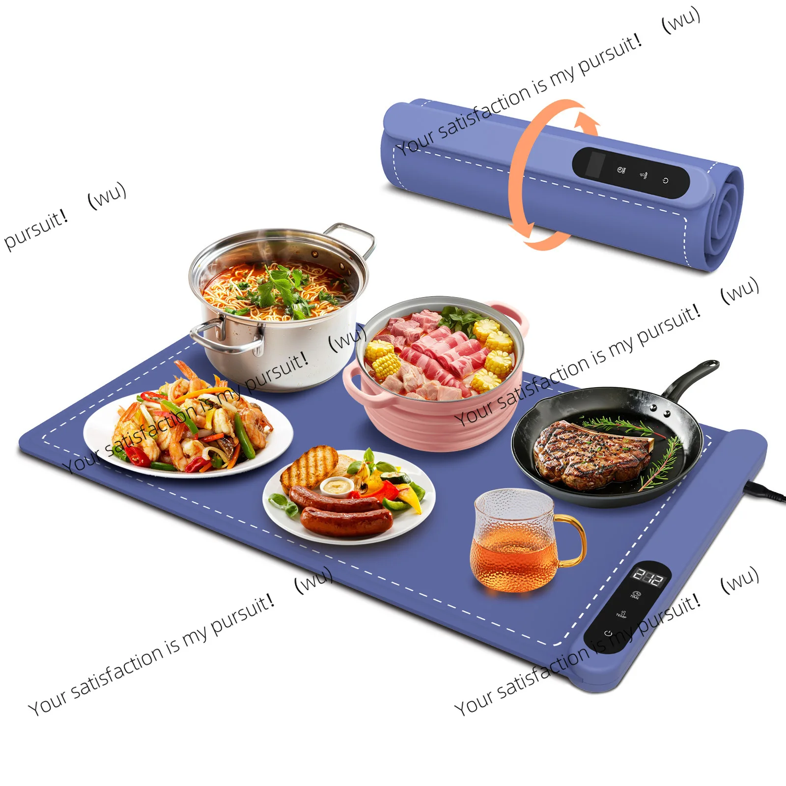 

Multifunctional silicone heating board heating mat, meal heating board hot cutting board, meal insulation mat