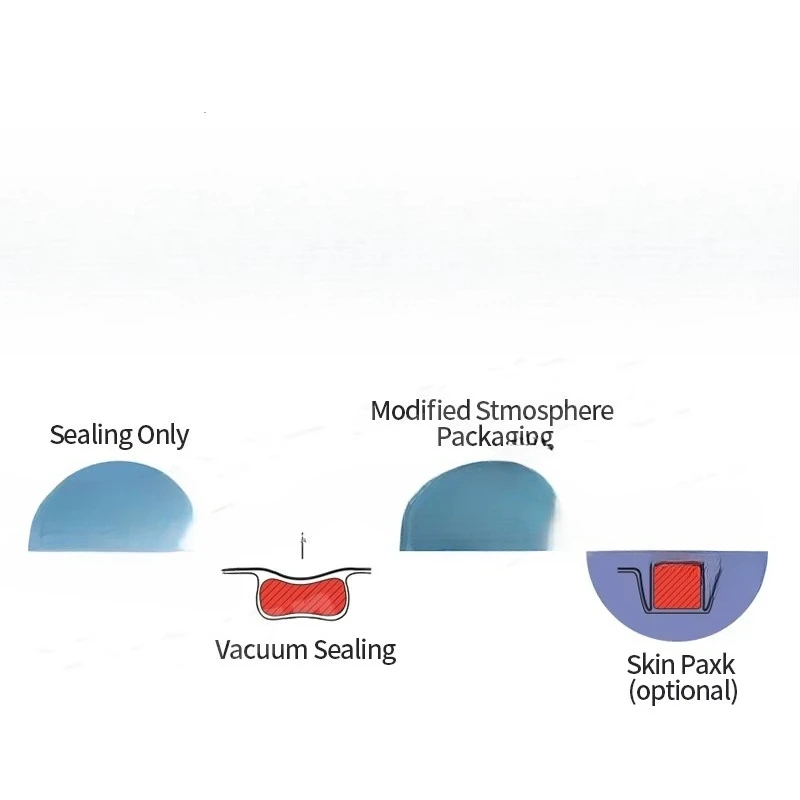 HVT-450M/2 طعام الدواجن مسحوق الدجاج تعديل الغلاف الجوي التعبئة والتغليف الرسم البياني وآلة ختم الألواح الجلدية فراغ