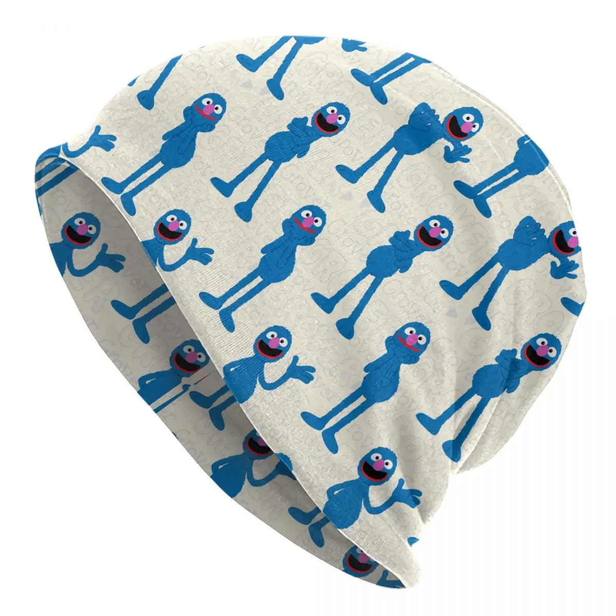 

Милые шапки с узором Grover «Улица Сезам», модные мужские и женские уличные шапочки Skullies, весенние теплые многофункциональные шапки с капюшоном