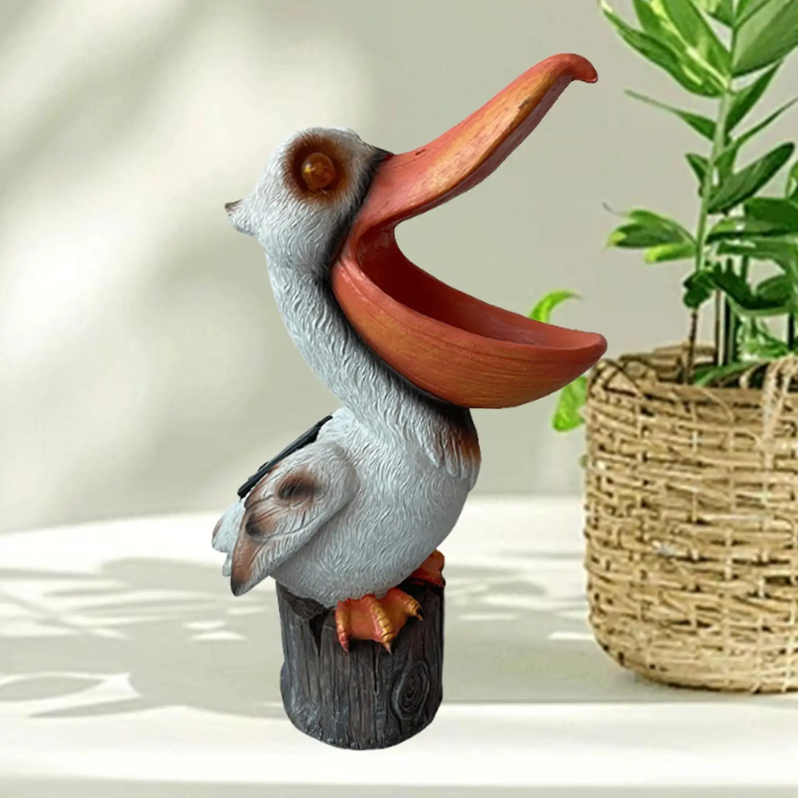 

Big Billed Duck Solar Garden Statue Outdoor Sculpture for Lawn Porch Pathway