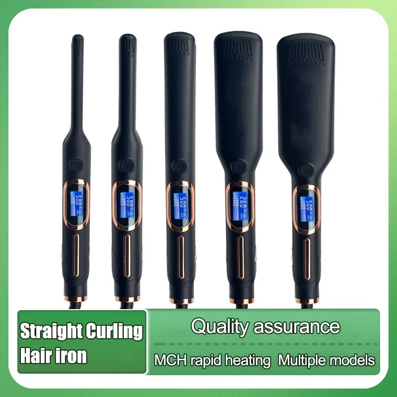 

2 in 1 Hair Straightener Multifunctional Roll Straightener Dual Use Hair Straightener Temperature Controlled Hair Styling Tool