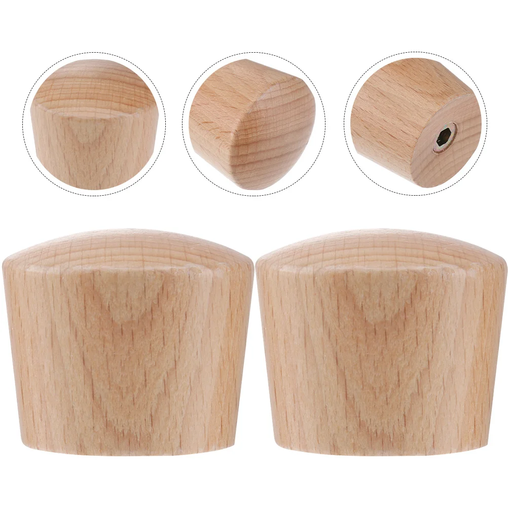 

3pcs Wooden Lid Knobs Universal Pot Handles For Pan Wok Soup Steaming Pots Heat Resistant Kitchen Accessories