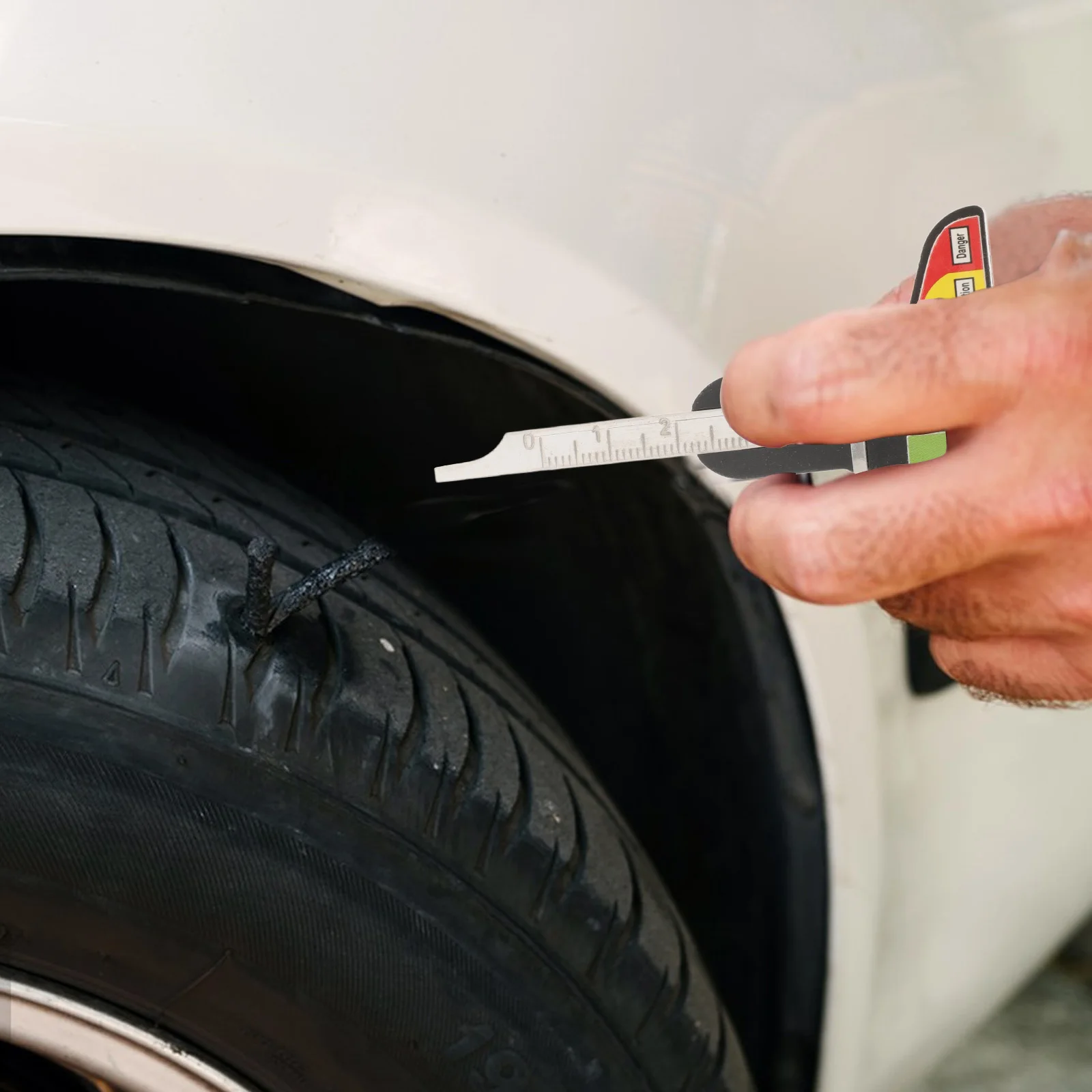 

Metal Tire Tread Depth Gauge T-Shaped Caliper Precision Measuring Tool Car Truck Digital Tire Depth Checker Gauge