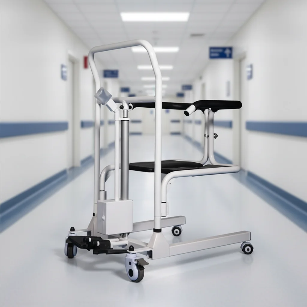 Portable Foldable Electric Lifting Transfer Chair, Lightweight Steel Mobility Aid for Elderly, Cost-Effective Daily Use