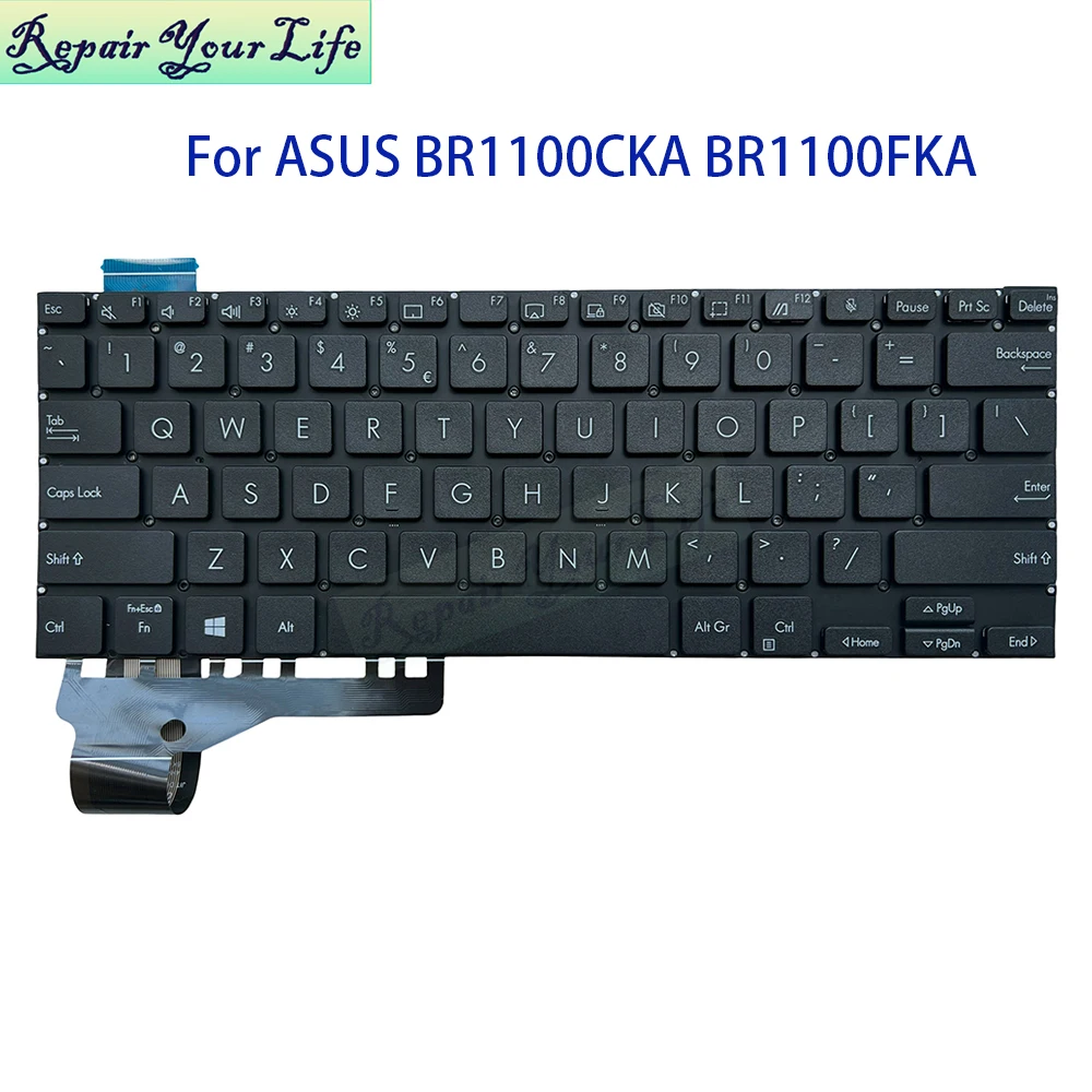 

US Latin Korean Keyboard For Asus ExpertBook BR1100C BR1100CKA BR1100F BR1100FKA NSK-W58SN English Notebook Teclado NO Backlit