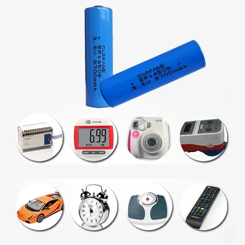 20PCS ER14505 AA 리튬 배터리 3.6V 14505 LS14505 2700mah AA 배터리 LiSCLO2 GPS 추적 카메라용 우수한 배터리