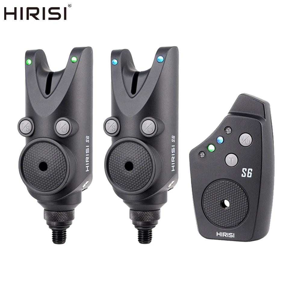 Hirisi Wireless Carp Fishing Alarm Set Waterproof Fishing Bite Alarms Fishing Accessories Fishing Bite Indicator S6