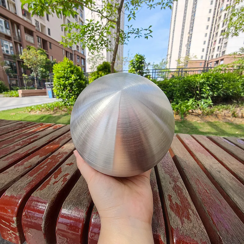 Diameter 25mm-300mm 304 stainless steel brushed metal decorative ball matte surface indoor and outdoor decorative ball