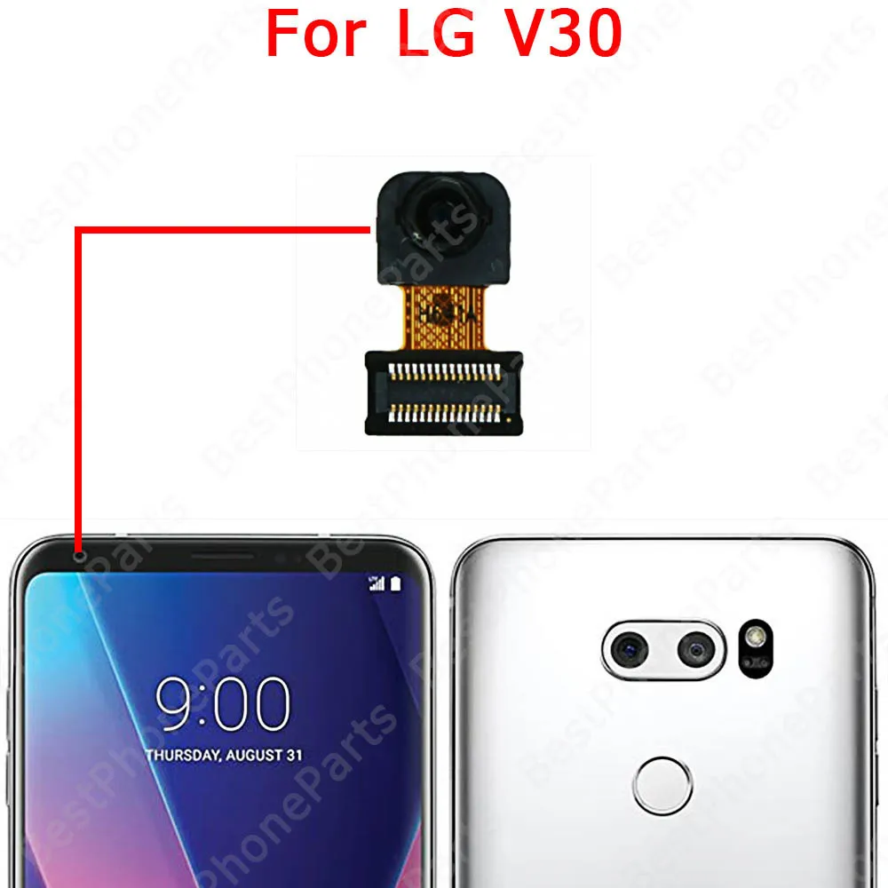 Front Back View Big Backside Camera Module For LG V20 V30 V50 V60 Velvet 5G Selfie Rear Camera Spare Parts Flex Cable