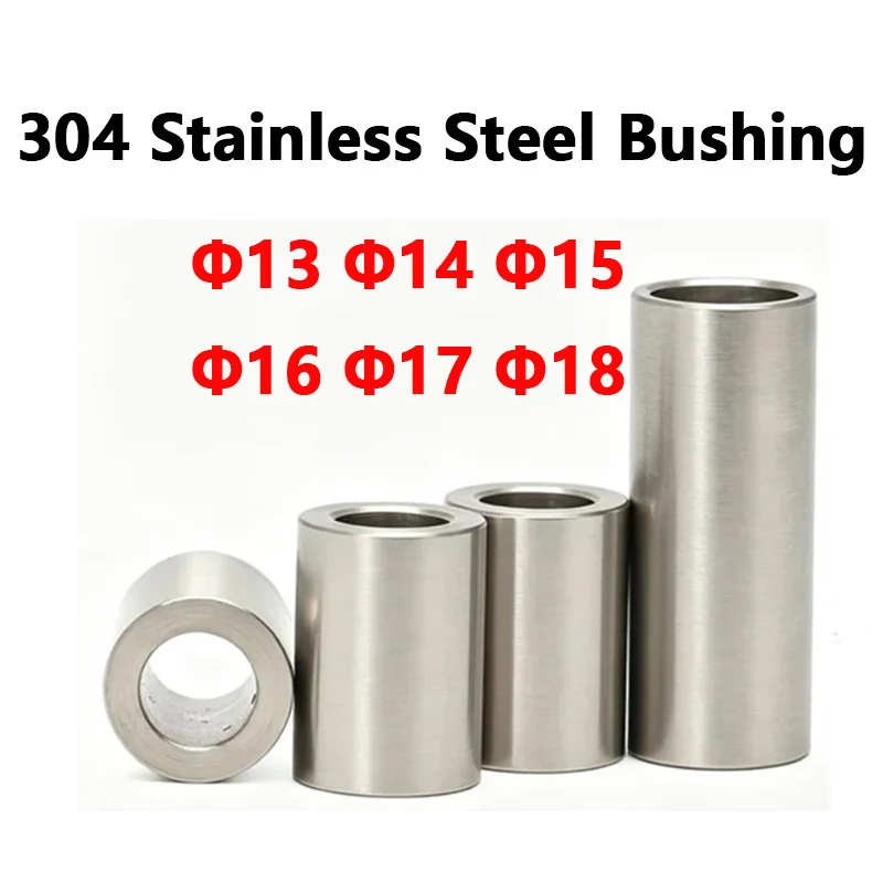 304 SS Round Unthreaded Spacer Tube ID 13/14/15/16/17/18mm Hollow Stand Off Bushing Shim Sleeve For Bolt Positioning 5pcs