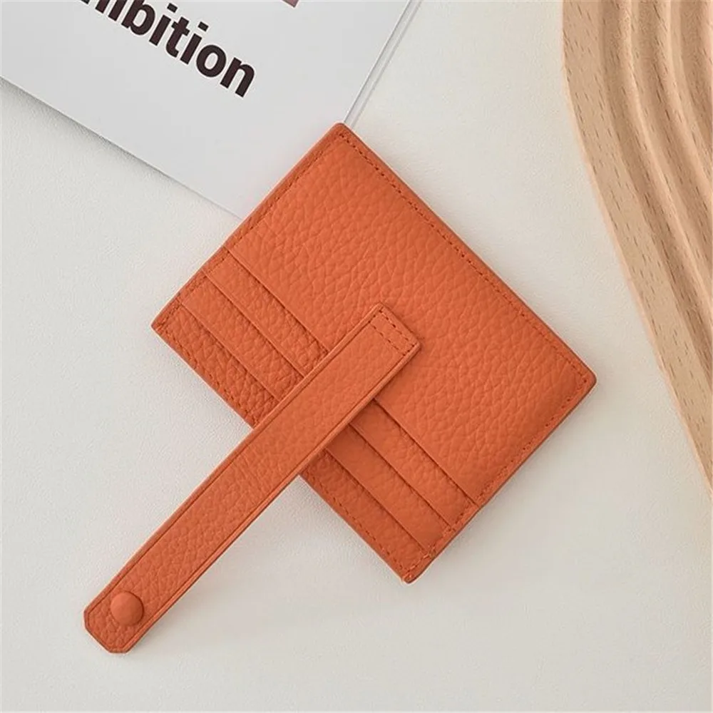 Ultra-Thin Card Bag Pu Leather ID Card Holder Bank Credit Card Box Multi Slot Slim Card Case Wallet Women Men Busines Card Cover