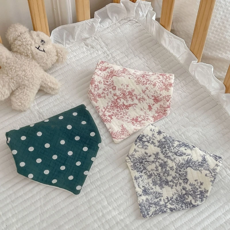 Cotton Baby Burp Cloths Versatile Baby Cotton Squares Gentle Baby Bibs Perfect for Feeding, Washing, and Diaper Changing