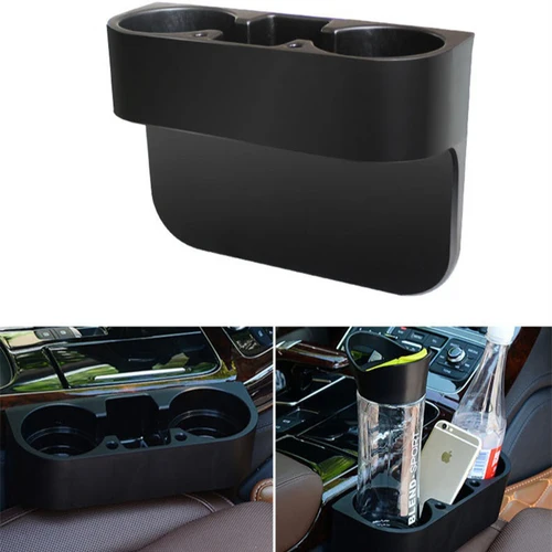 Imagen 1 del producto Portavasos para coche, espacio para asiento de coche, taza de agua, botella de bebida, organizador de llaves de teléfono, soporte de almacenamiento, accesorios de estilo de coche