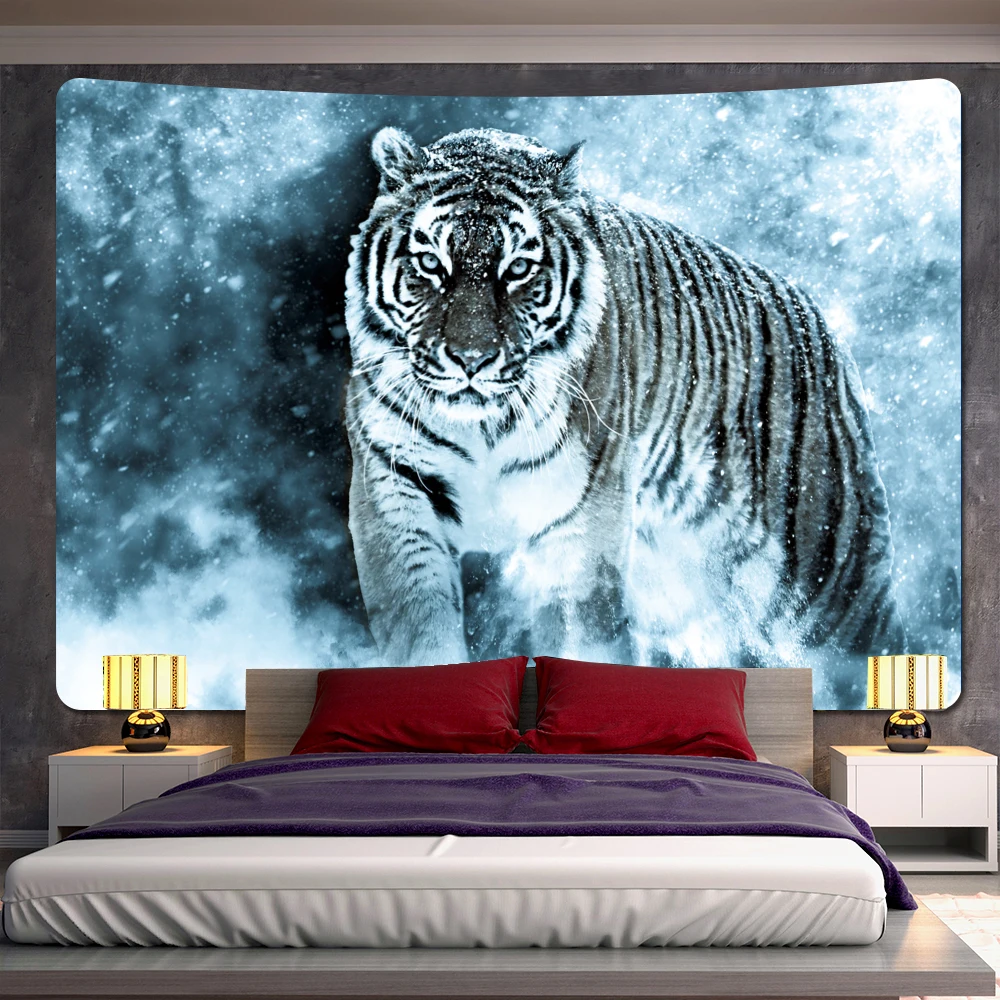 Animal psychedelic scene home living room bedroom decoration tapestry Bohemian wall  