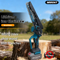 8 Inch Cordless Mini Electric Chainsaw Chainsaw Wood Cutter Pruning Garden Pruning Chainsaw Set For Makita 18V Battery Pin