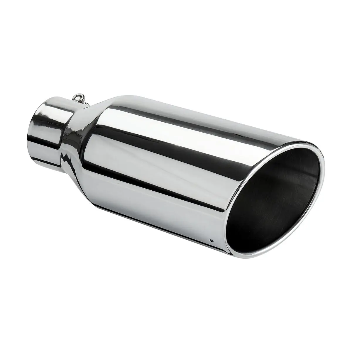 

3 Inch Inlet 5 Inch Outlet Universal Car Straight Exhaust Tail Throat Tailpipe Exhaust Tip 12inch Length Tailpipe Anti-Corrosive