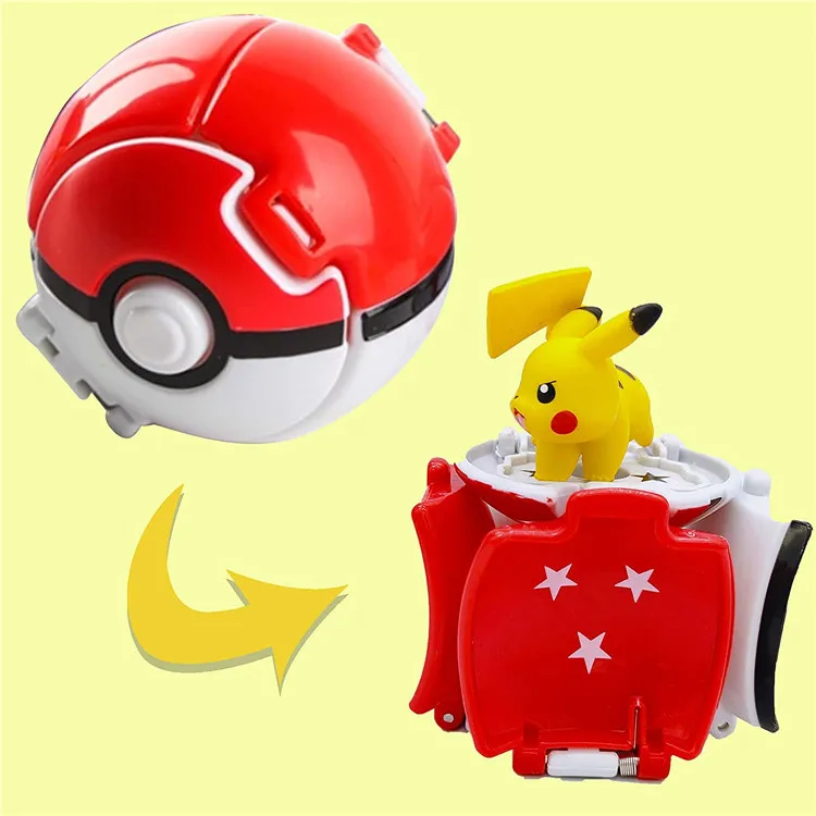 Pokéball Pokémon Figur Elf Ball Anime Figur Cartoon Pikachu Glurak Taschenmonster Haustier Anime Action Modell Spielzeug Geschenke – Detail 3