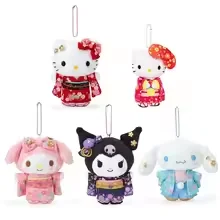 LindodibujoanimadoKawaiiFestivalKimonoSanrioKuromiMyMelodyCinnamorollHellokittymuñecodepeluchellaverobolsacolgantejuguetepararegalo