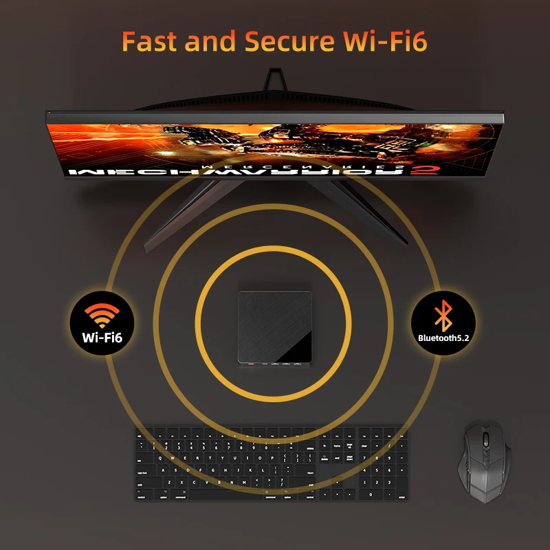 Texhoo-ミニPCゲーミングコンピューター,amd ryzen 7 5800h,ポケット,デュアルhdmi lan,wifi 6, Windows 11 pro,Nuc Office,ddr4,nvme,4ディスプレイ