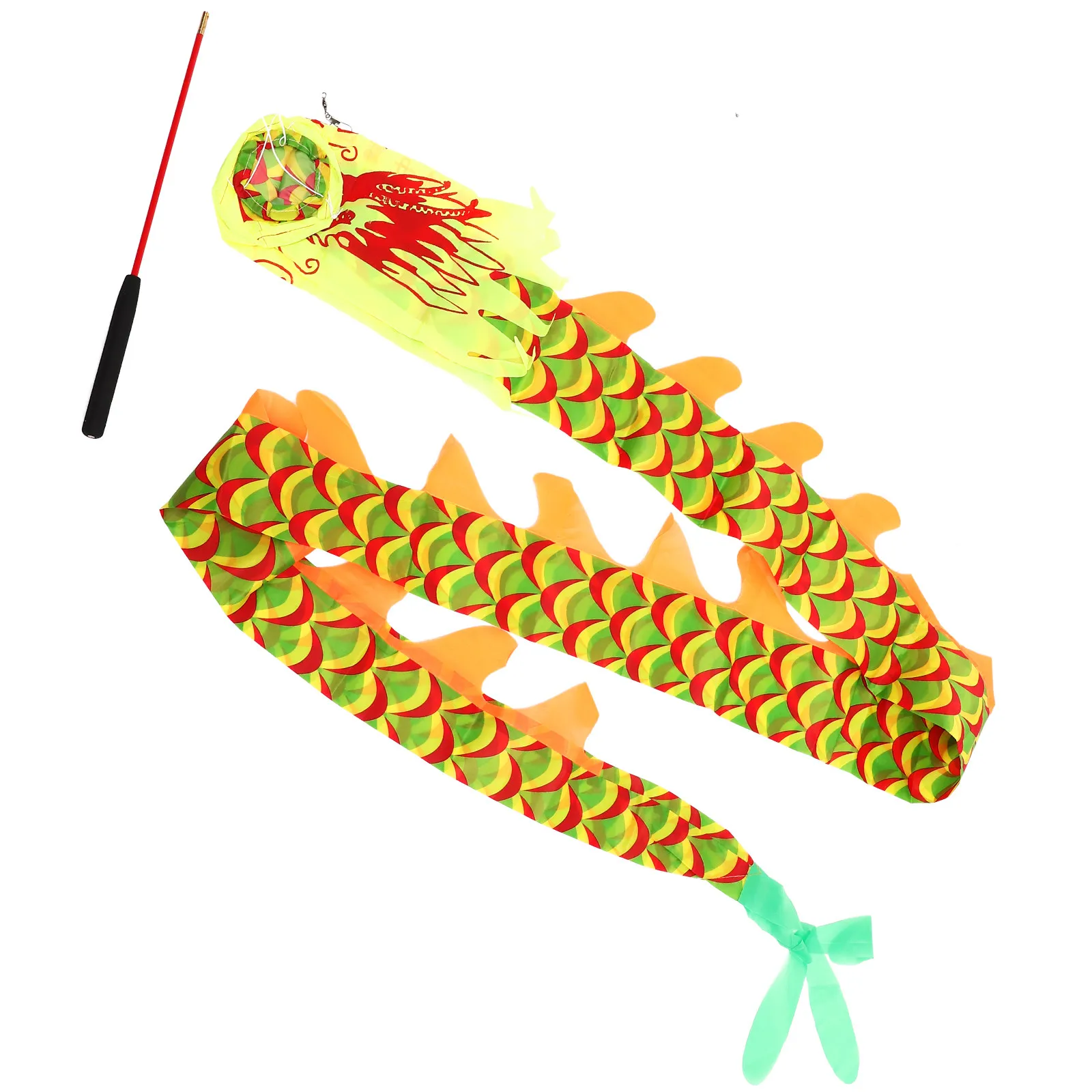 

Набор для танцев в китайском стиле: лента-стример для детей, для физкультуры, цирковых трюков, вращающаяся декоративная палочка для фестивалей