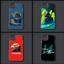 Racing Driver F-Fernando Alonso Phone Case For iPhone 16,15,14,13,12,11,Mini,Pro,MAX Gray Drop Matte Shockproof Soft Cover