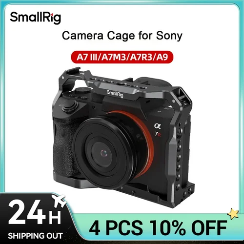 Smallrig DSLR para A7 III A73 A7M3 jaula de cámara para Sony A7III Rig con soporte de zapata fría para Sony A7III A7RIII A9 Kit de cámara 2918