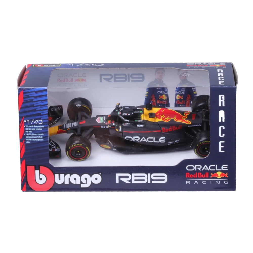 Bburago 1:43 F1 Model Reguliere Versie 2023 Red Bull Racing Rb19 #1 Verstappen #11 Perez Legering Auto Formule Gegoten Speelgoed