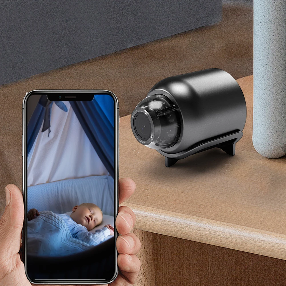 720P/1080P HD аудио-видеорегистратор с обнаружением движения портативная беспроводная видеокамера 140 °   Широкий угол для домашнего офиса, магазина, склада