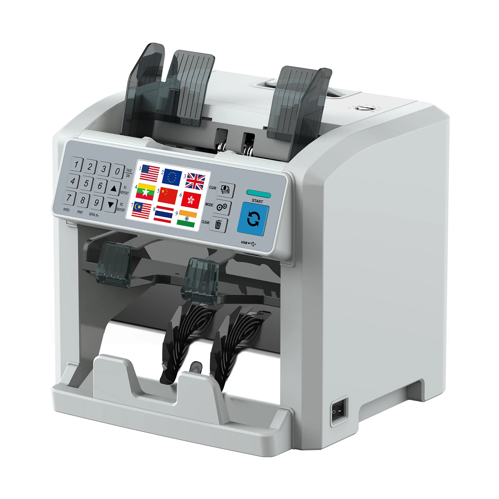 

HL-8PLUS Money Counting Machine Money Professional Dollar Counter Machine Exclusive Multi Currency Sorter