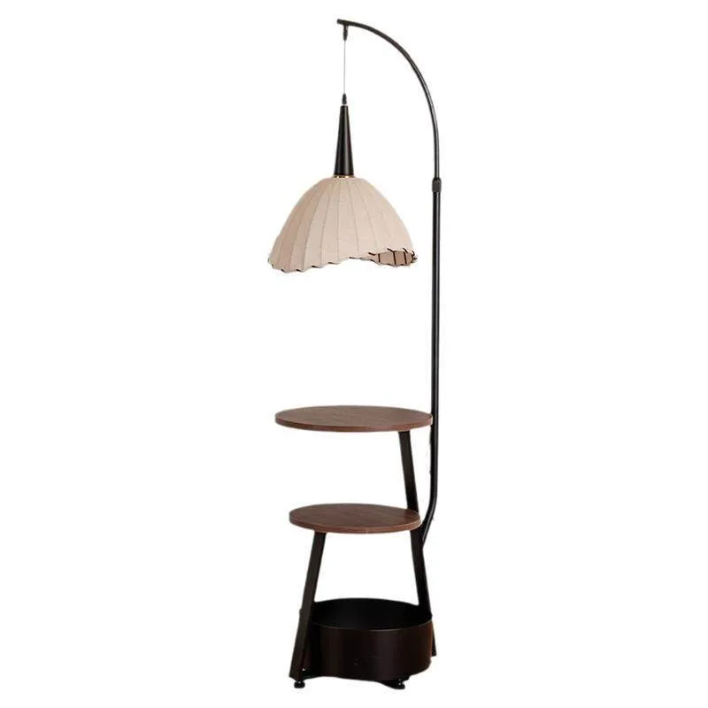 Used floor lamp full-spectrum eye protection storage with a side table integrated