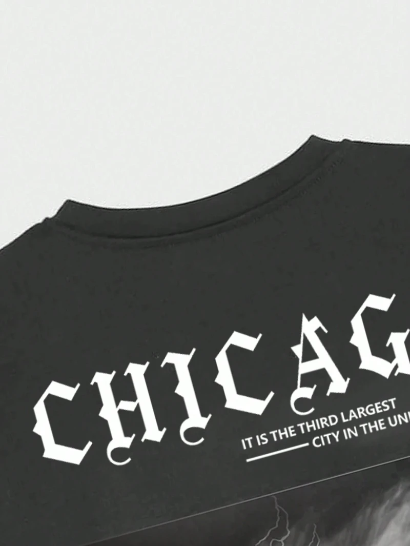 Hands Slogan Graphic Cotton T-shirt Men Luxury Brand Fashion Big Size Top Casual Short Sleeve Streetwear Classic Print Tee S-4XL image 6